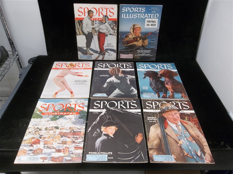 1954 & ’55 Sports Illustrated Magazines- 7 Diff.