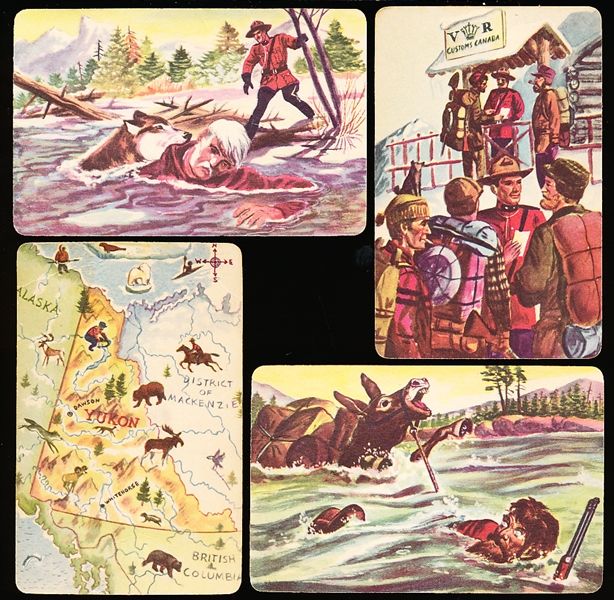 1950 Quaker Oats “Sergeant Preston- Challenge of the Yukon” (F279-4)- 4 Diff.