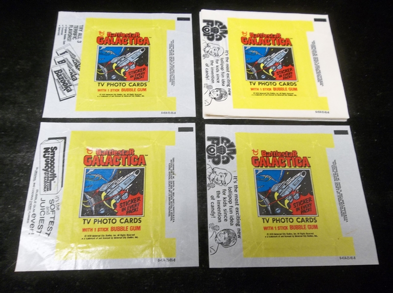 1978 Topps “Battlestar Galactica” Wrappers- 22 Wrappers