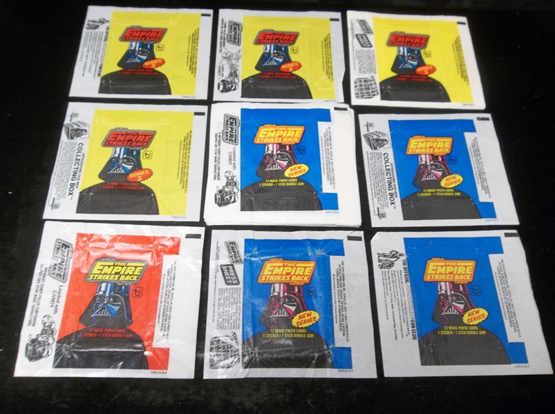 1980 Topps “Empire Strikes Back” Wrappers- 85 Asst. Wrappers