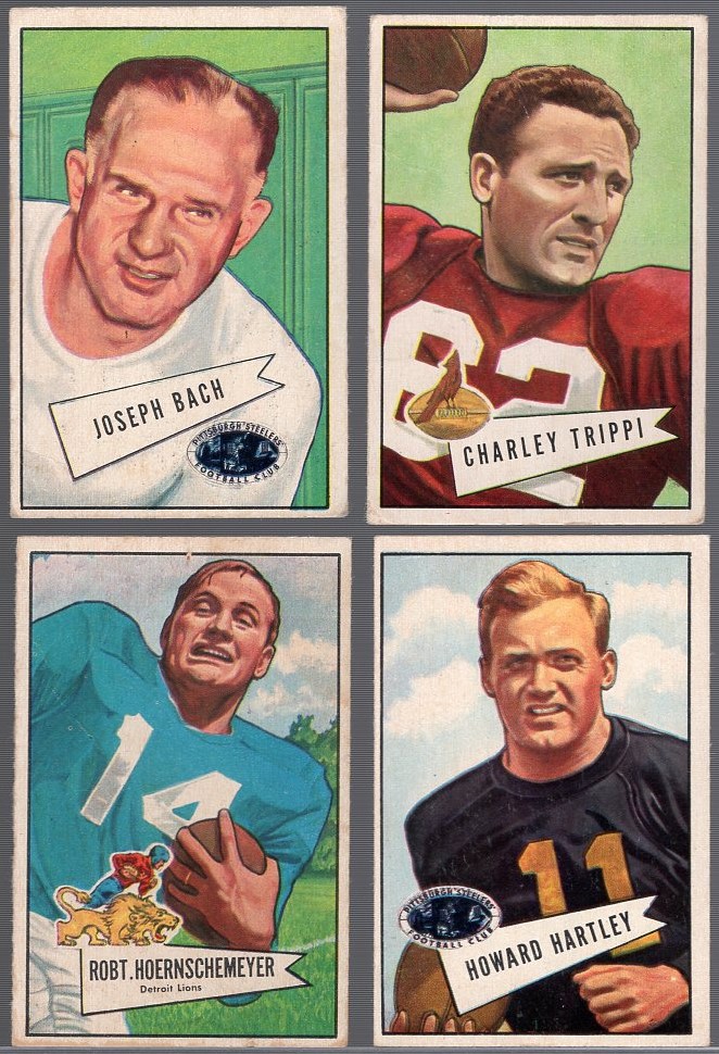 Lot Detail - 1952 Bowman Fb Small- 4 Diff