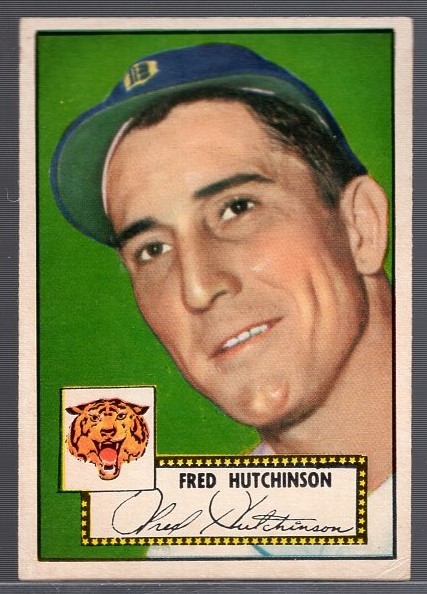 1952 Topps Baseball- #126 Fred Hutchinson, Detroit Tigers