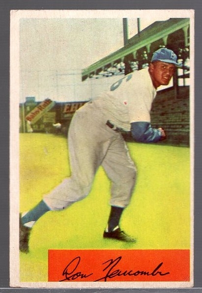 1954 Bowman Baseball- #154 Don Newcombe, Brooklyn