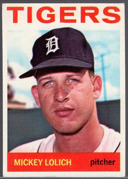 1964 Topps Baseball- #128 Mickey Lolich, Tigers RC