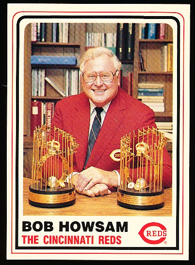 6/23/85 Bob Howsam Day Stadium Give-Away Card