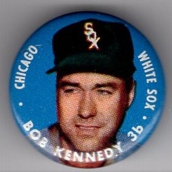 1956 Topps Baseball Pin- Bob Kennedy, Chicago White Sox