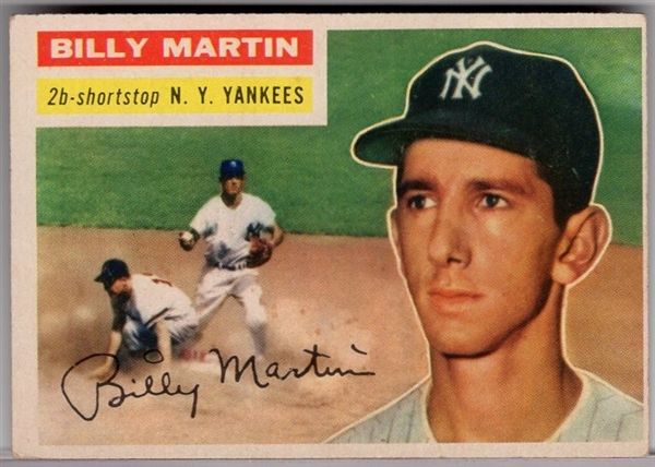 Lot Detail - 1956 Topps Baseball- #181 Billy Martin, Yankees