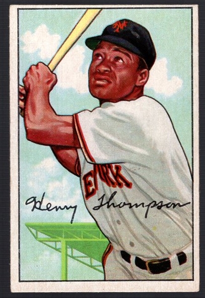 1952 Bowman Bb- #249 Henry Thompson, NY Giants- Hi# 