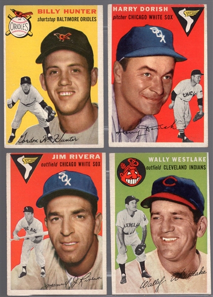 1954 Topps Bb- 4 Diff