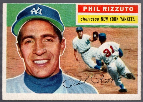 1956 Topps Bb-#113 Phil Rizzuto, Yankees- Gray Back