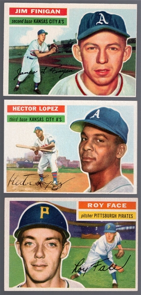 1956 Topps Bb- 3 Diff- White backs