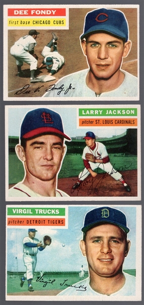 1956 Topps Bb- 3 Diff Gray Backs