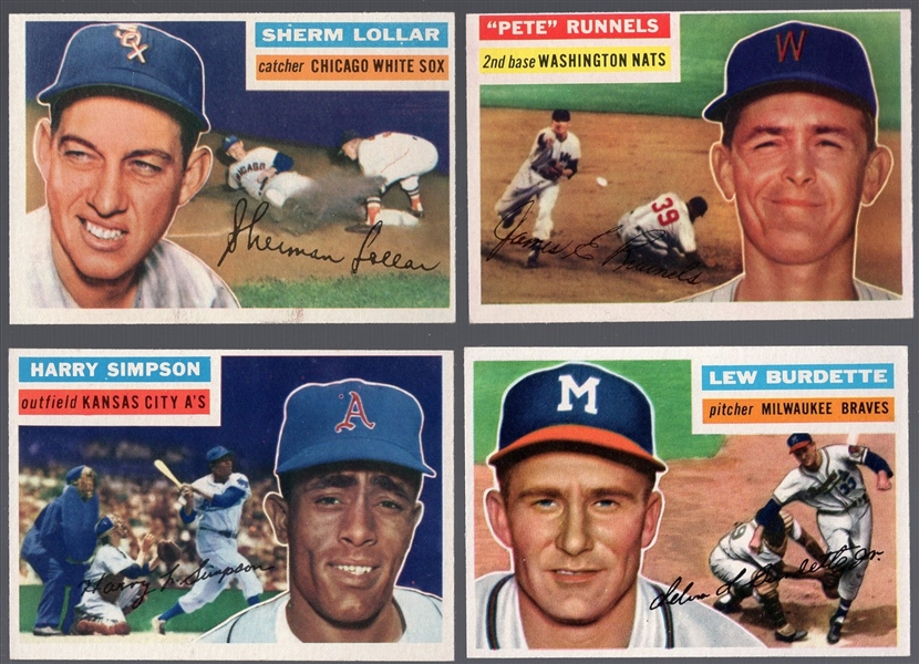 Lot Detail - 1956 Topps Bb- 4 Diff