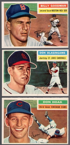 1956 Topps Bb- 3 Diff