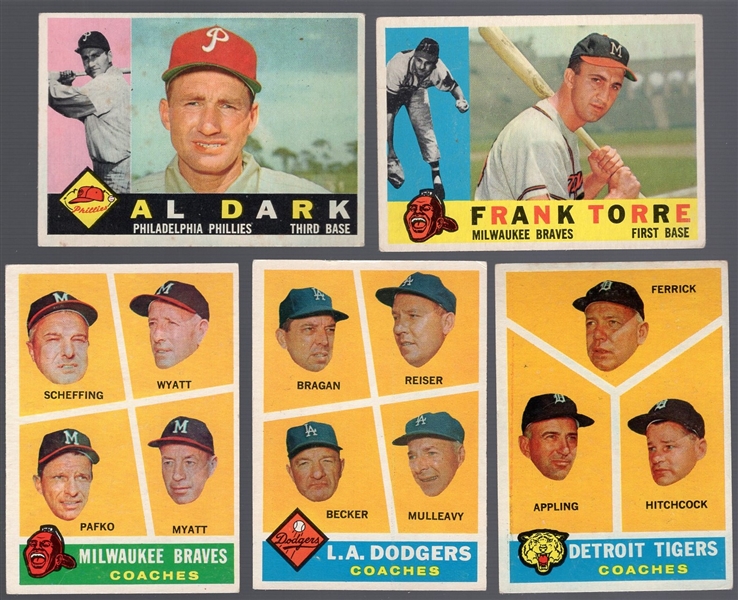 1960 Topps Bb- 5 Diff