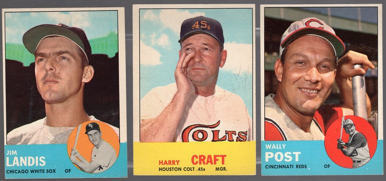 1963 Topps Bb- 9 Diff