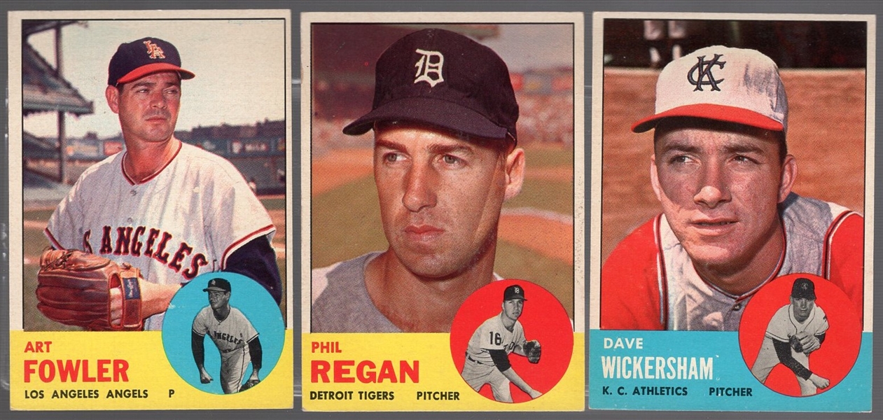 1963 Topps Bb- 9 Diff