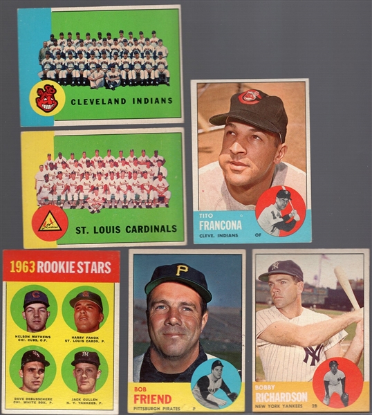 1963 Topps Bb- 6 Diff