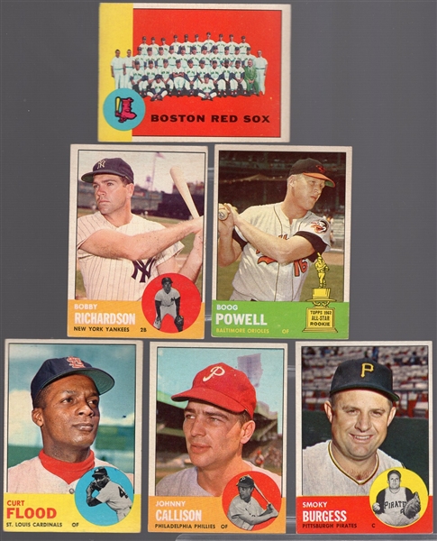 1963 Topps Bb- 6 Diff