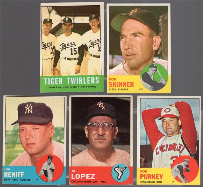 1963 Topps Bb- 5 Diff