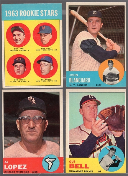 1963 Topps Bb- 7 Diff