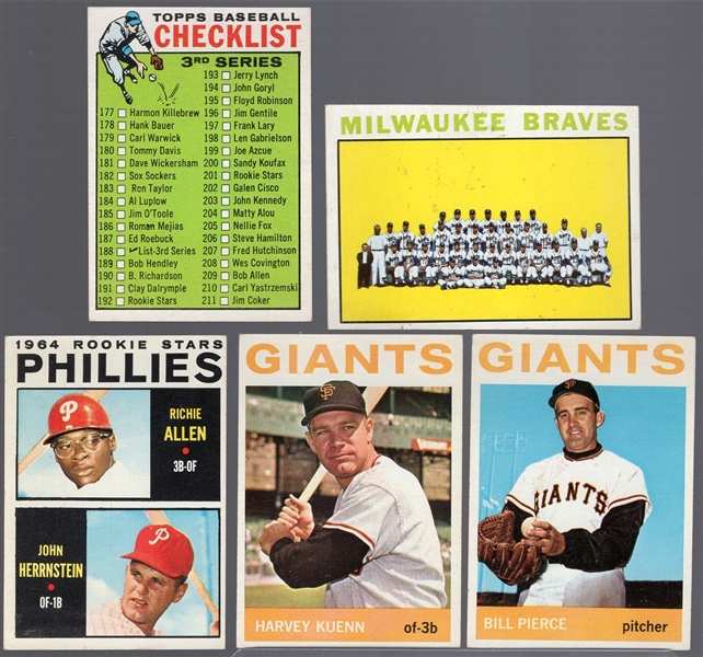 1964 Topps Bb- 5 Diff