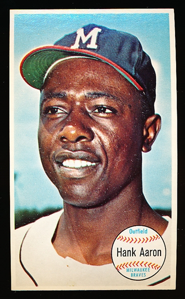 1964 Topps Baseball Giant- #49 Hank Aaron, Braves