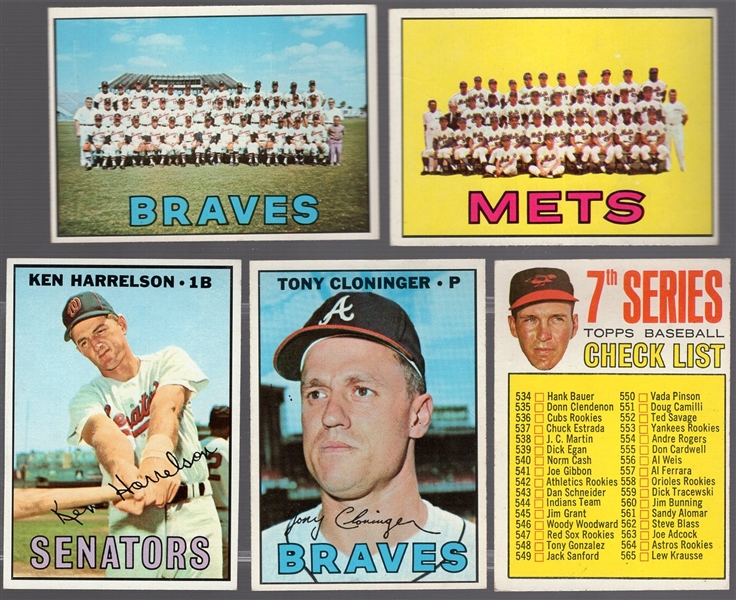 1967 Topps Bb- 5 Diff