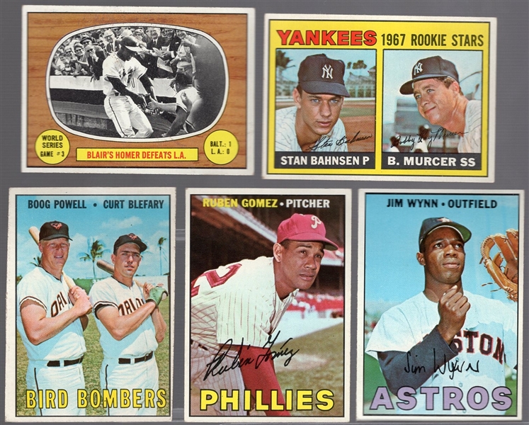 1967 Topps Bb- 5 Diff