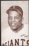 1963 Stat back Exhibit Bsbl. B/W- Willie Mays