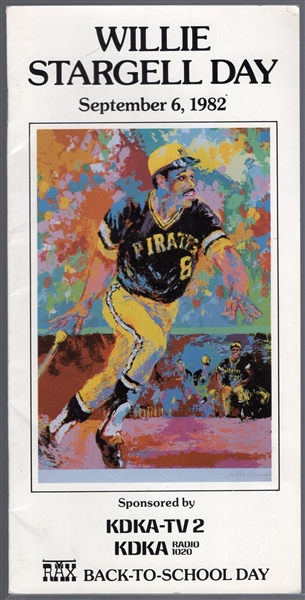 September 6, 1982 “Willie Stargell Day” Program @ Pittsburgh