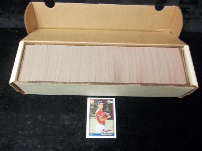 1991 Topps Bsbl.- 1 Near Complete Set of 791/792 Cards