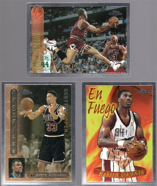 1996-97 Topps Chrome Bskbl.- 38 Asst. Base/Insert Cards