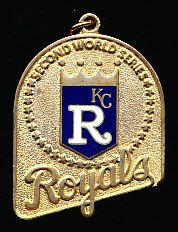 1980 Kansas City Royals “World Series” 1” x 1-1/4” Diameter Charm