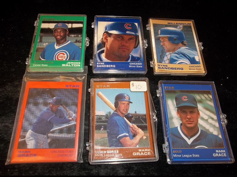 1988-’91 Star Co. Chicago Cubs Player Sets- 6 Diff. Sets