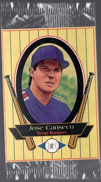 1993 Metz Baking MLB- #NNO Jose Canseco, Rangers- 10 Cards in Unopened Cello Packs