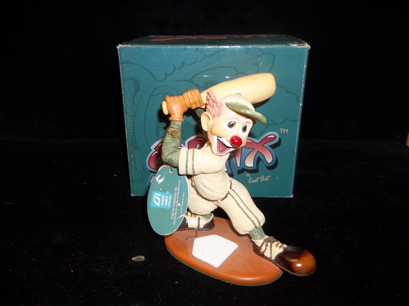 1997 Cast Iron Industries “Slapstix” Baseball Clown Figurine