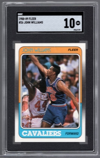 1988-89 Fleer Basketball- #26 John Williams, Cavs- SGC 10 Gem Mint- Perfection!