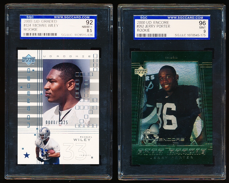 Three Football Graded Cards