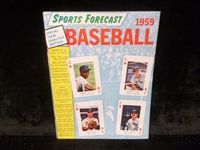 1959 Sports Forecast Magazine- Banks/Spahn/Jensen/Turley cover