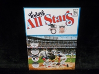 1971 Dell “Todays All Stars” Baseball Stamp Booklet- with 24 Stamps in 2 uncut sheets