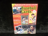 October 1985 Baseball Cards Magazine- 1955 Bowman Reprint Mantle/Banks on sheet inside