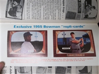 October 1985 Baseball Cards Magazine- 1955 Bowman Reprint Mantle/Banks on sheet inside