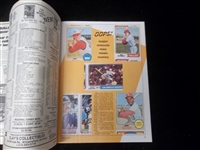 October 1985 Baseball Cards Magazine- 1955 Bowman Reprint Mantle/Banks on sheet inside
