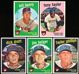 1959 Topps Bb- 5 Diff Chicago Cubs