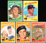 1959 Topps Bb- 5 Diff Chicago Cubs