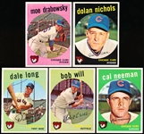 1959 Topps Bb- 5 Diff Chicago Cubs