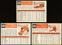 1959 Topps Bb- 3 Diff Chicago Cubs Hi#’s