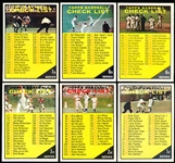 1961 Topps Bb- 6 Diff Checklists