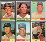 1961 Topps Baseball- 12 Diff Chicago Cubs